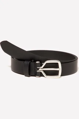Sisley Cintura Nera 100% Pelle, Uomo