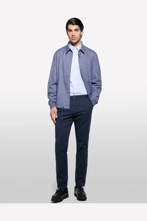 Sisley Camicia Slim Fit Azzurra, Uomo