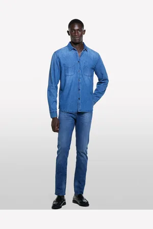 Sisley Camicia Di Jeans Regular Fit, Uomo