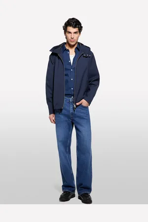 Sisley Giacca Antivento Con Cappuccio, Uomo
