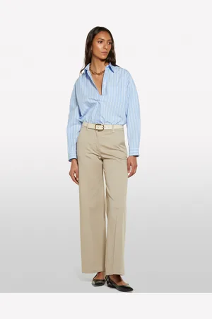 Sisley Camicia Over A Righe Azzurra, Donna