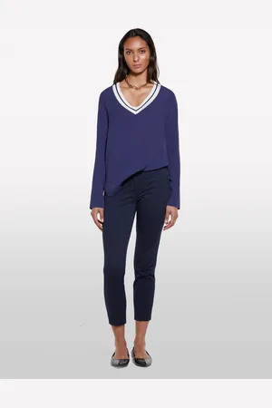 Sisley Blusa Con Scollo A Contrasto, Donna