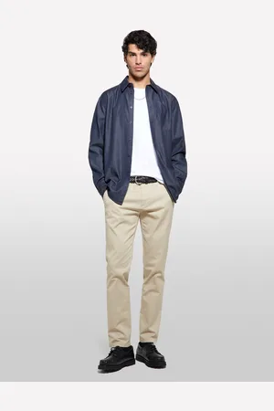 Sisley Pantaloni Chino Slim Fit Scuro, Uomo
