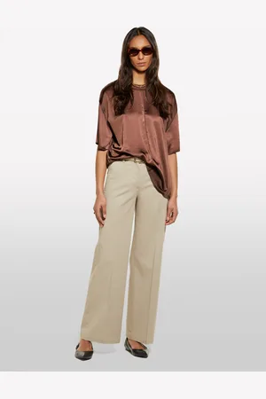 Sisley Pantaloni Wide Leg , Donna