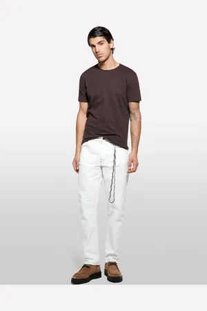 Sisley T-shirt A Maniche Corte Slim Fit Marrone, Uomo
