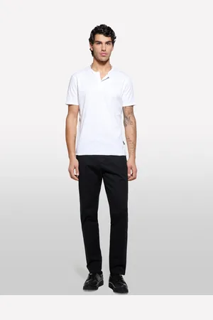 Sisley Pantaloni Chino Slim Fit Neri, Uomo