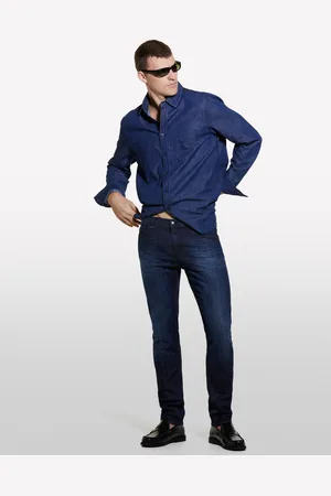 Sisley Camicia Di Jeans Regular Fit, Uomo