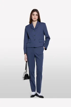 Sisley Pantaloni A Vita Alta, Donna