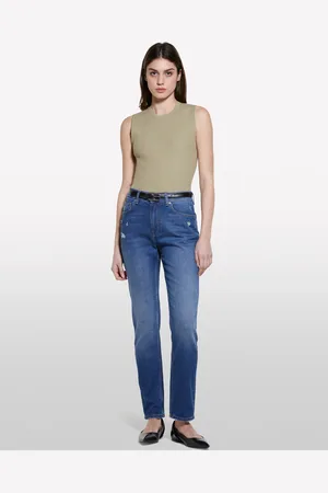 Sisley Jeans Style 70 Slim Fit Blu, Donna