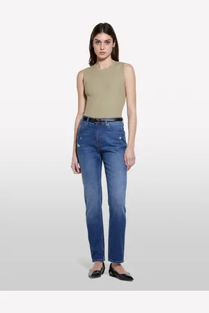 Sisley Jeans Style 70 Slim Fit Blu, Donna