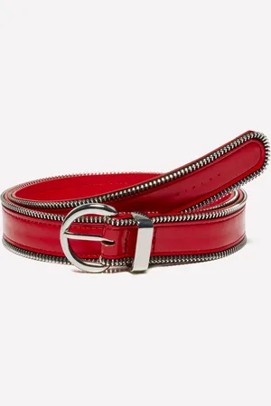 Sisley Cintura Rossa Con Cerniera, Donna