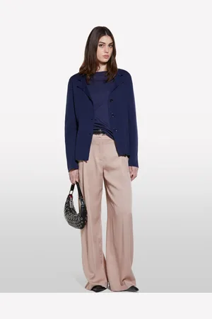 Sisley T-shirt Blu Con Scollo A Barca, Donna