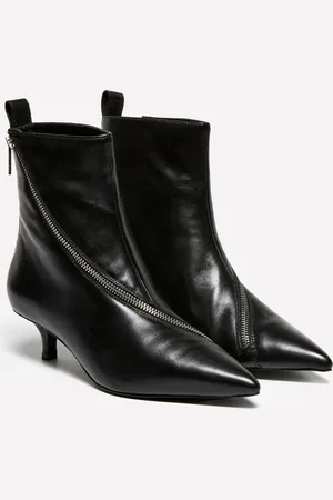 Sisley Tronchetti In Pelle Con Cerniera, Donna