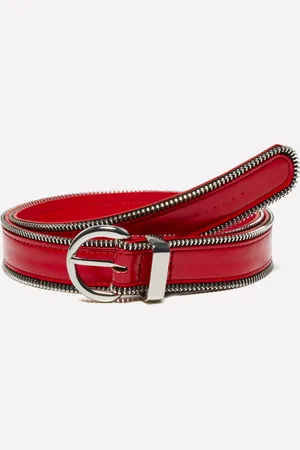 Sisley Cintura Rossa Con Cerniera, Donna