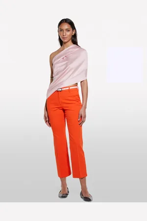Sisley Pantaloni Flare Fit Rossi, Donna