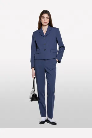 Sisley Pantaloni A Vita Alta, Donna
