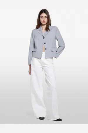 Sisley Jeans Style 72 Wide Fit Bianchi, Donna