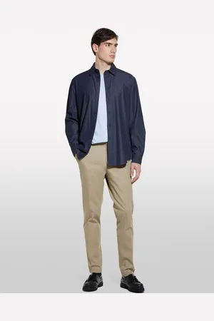Sisley T-shirt A Maniche Corte Regular Fit Blu, Uomo