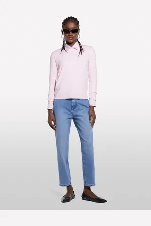Sisley Maglia Girocollo Rosa, Donna