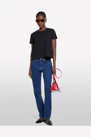 Sisley T-shirt Boxy Fit Nera, Donna