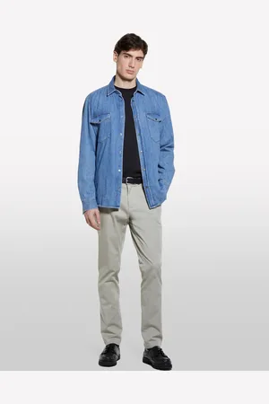Sisley T-shirt Nera A Maniche Lunghe Con Patch, Uomo