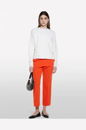 Sisley Pantaloni Flare Fit Rossi, Donna
