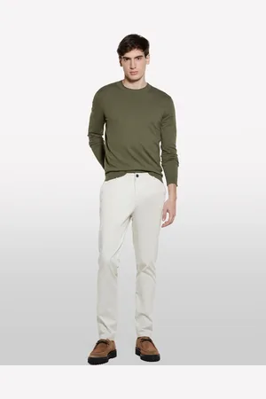 Sisley Pantaloni Chino Slim Fit Beige Chiaro, Uomo