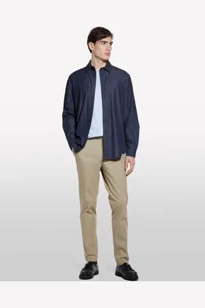 Sisley T-shirt A Maniche Corte Regular Fit Blu, Uomo