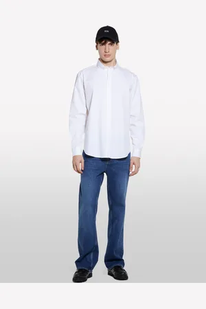 Sisley Camicia Bianca Regular Fit, Uomo