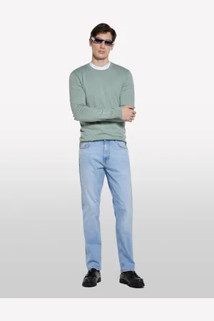 Sisley Jeans Style 75 Regular Fit Bianco, Uomo