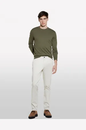 Sisley Pantaloni Chino Slim Fit Beige Chiaro, Uomo
