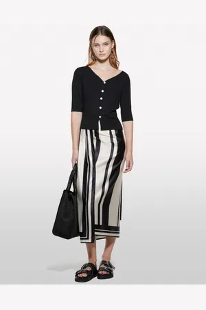 Sisley Cardigan Slim Fit A Costine, Donna