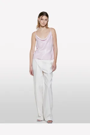 Sisley Pantaloni Palazzo Panna, Donna