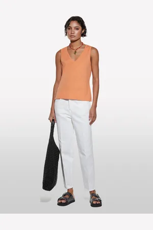 Sisley Canotta Con Scollo A V, Donna