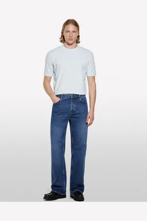 Sisley T-shirt Azzurro Chiaro A Maniche Corte, Uomo