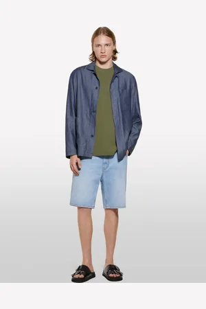 Sisley Bermuda Di Jeans Chiaro, Uomo