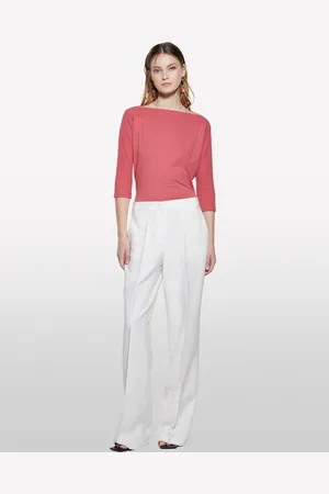 Sisley T-shirt Con Scollo A Barca, Donna