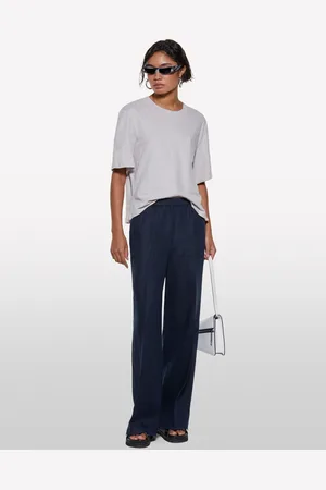 Sisley T-shirt Cropped Grigia, Donna