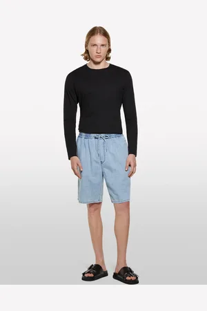 Sisley T-shirt A Maniche Lunghe Slim Fit Nera, Uomo