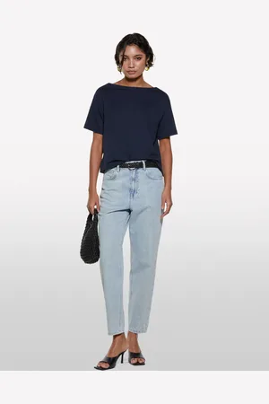 Sisley T-shirt Cropped Boxy Fit, Donna