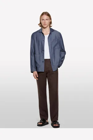 Sisley Pantaloni 100% Lino, Uomo