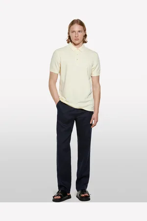 Sisley Polo Crema 100% Cotone, Uomo