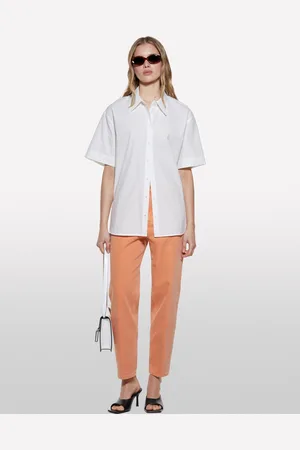 Sisley Camicia Bianca Con Oblò, Donna