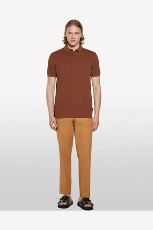 Sisley Polo Scuro 100% Cotone, Uomo