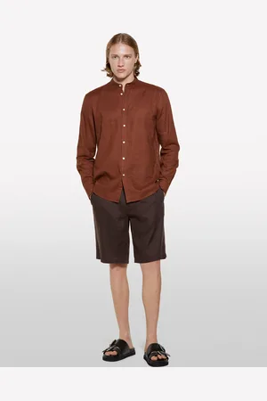 Sisley Bermuda 100% Lino, Uomo
