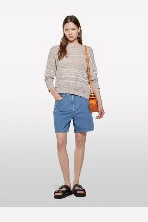 Sisley Maglia A Righe Con Lurex, Donna