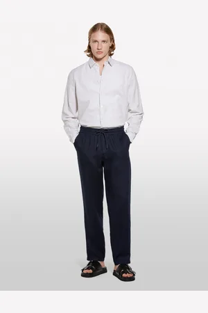 Sisley Camicia In Misto Lino , Uomo
