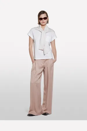 Sisley T-shirt Bianca Con Taschino, Donna