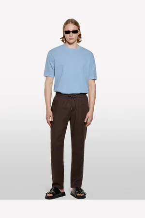 Sisley T-shirt Azzurra A Maniche Corte, Uomo