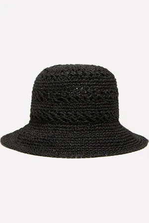 Sisley Cloche Nera Effetto Crochet, Donna